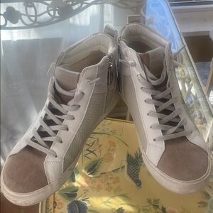 Vintage Havana White and Tan High-Tops
